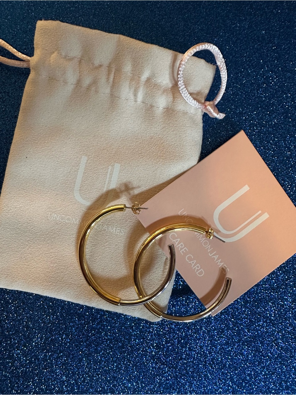 Uncommon James Shiny Dual- metal Hoop Earrings